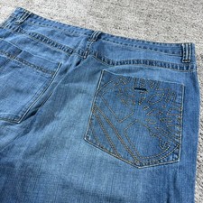 Baggy Wide Leg Y2K Timberland Embroidered Skater Denim Jean Shorts Jorts