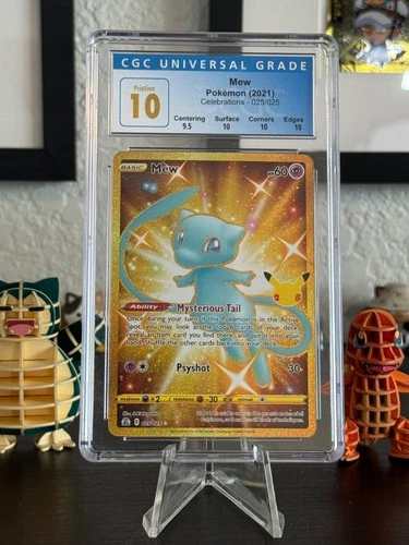 Pokemon Celebrations Gold Mew 025/025 CGC PRISTINE 10 With Sub Grades