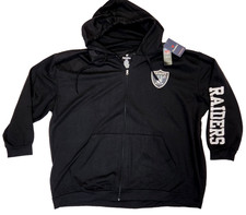 Las Vegas Raiders Hoodie Full Zip Fanatics Mens 6XL NFL Cotton/Poly Blend NWT