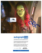 ZOE SALDANA AUTOGRAPH SIGNED 8x10 PHOTO GAMORA GUARDIANS OF THE GALAXY ACOA