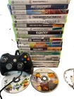Xbox 360 Game Lot of 23 Video Games 2 non oem controllers tebow farcry assasins