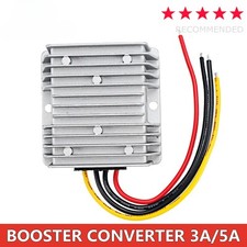 DC-DC Boost Converter 24V to 48V 5A Step-up Regulator for Car Truck Power Supply
