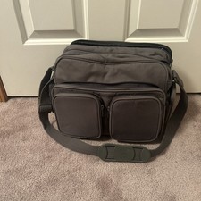 Multi-Pocket Padded Camera Camcorder Bag Carry Case Black w/ Shoulder Strap