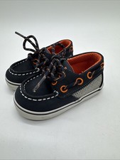 Sperry Infant Top Sider Boat Shoes Blue Leather 2 M