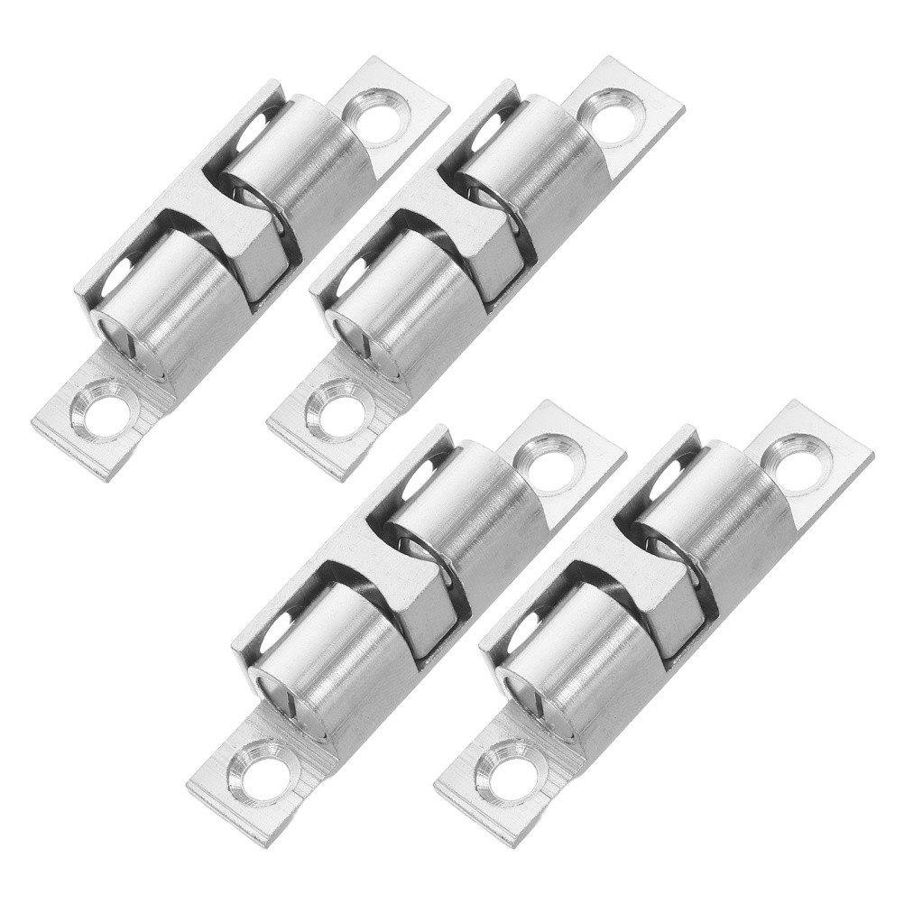4 Pcs Closet Ball Door Touch Latches for Cabinet Doors Brass