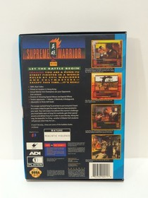 Supreme Warrior (Sega CD) 2 Discs - Complete in Box W Reg, and tested.