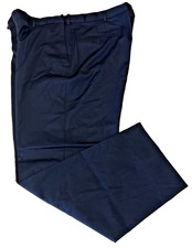 Austin Reed London Men's Dress Pants Black 40R Wool Trousers Flat Front