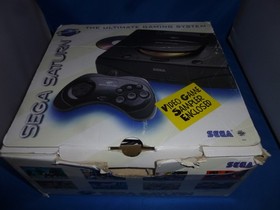 US Sega Saturn System Console in Box + Saroo Elite version SD loader 128GB READ