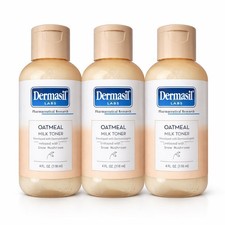 Dermasil Oatmeal Milk Toner Lot of 3 Face Toner Snow Mushroom Sensitive Skin