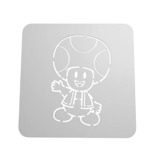 Stencil Toad Stl Vector Coffee Stencil Cookie Stencil Mario Bros Cookie Cutter
