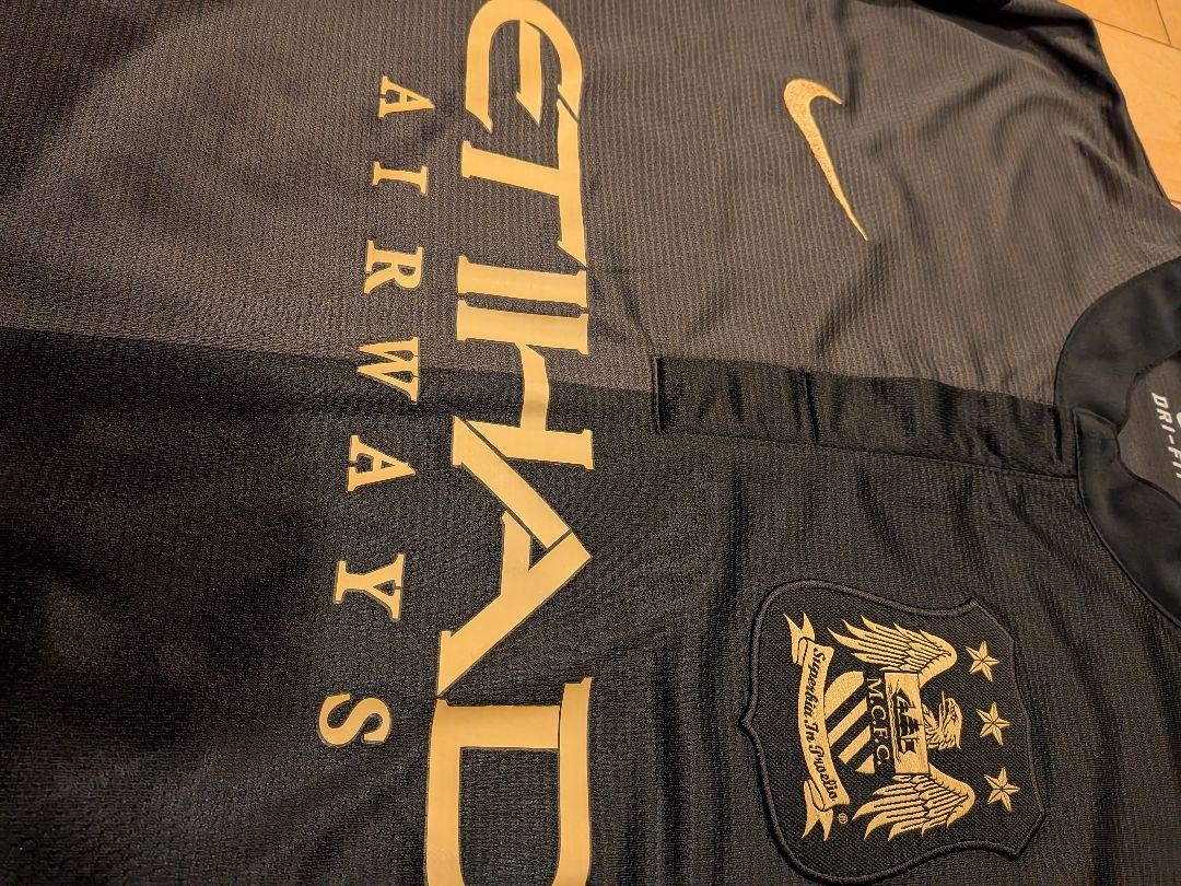 David Silva NIKE Manchester City 13/14 Away Size L Soccer Jersey