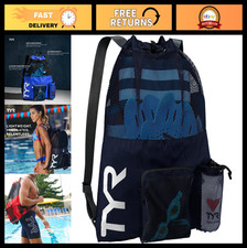 Ventilated Mesh Backpack for Swim  Gym Gear - Large Capacity, Navy Color