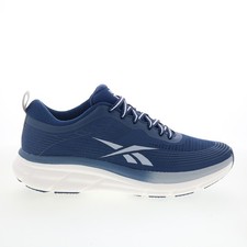 Reebok Road Strider Mens Blue Canvas Lace Up Athletic Running Shoes