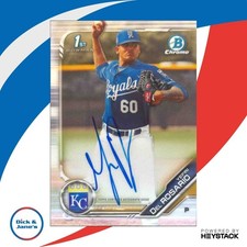 2019 Bowman Chrome Yefri Del Rosario Auto 1st Prospect Kansas City Royals