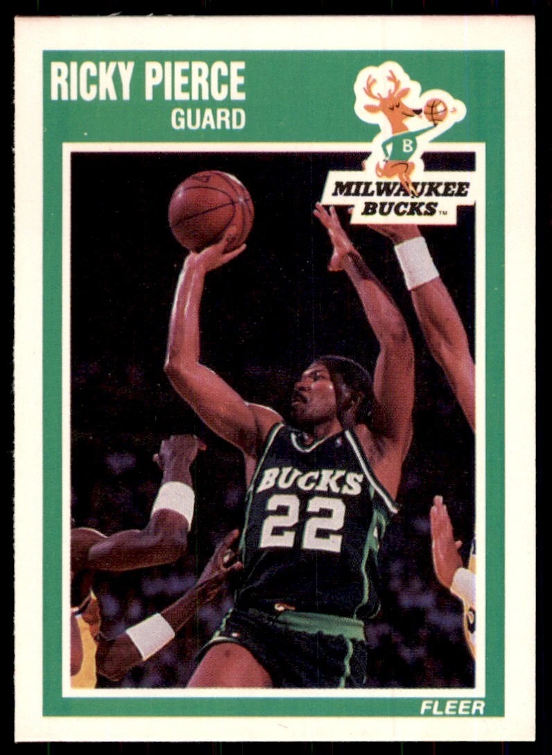 1989-90 Fleer. Ricky Pierce Basketball Cards #88