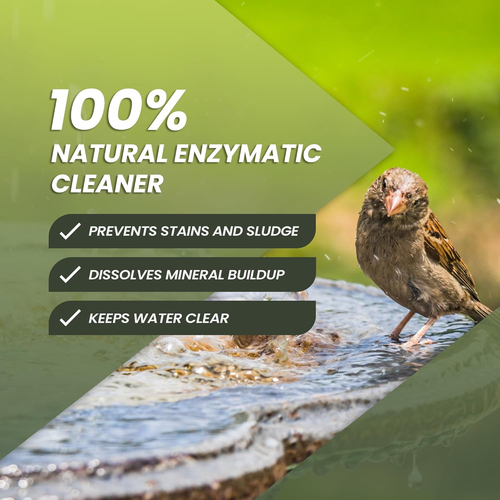 16Oz Bird Bath Cleaner, Cleans 80 Gallons of Water, Ideal Fountain Cleaner Safe - Picture 3 of 12