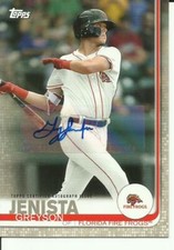 2019 Topps Pro Debut autograph Greyson Jenista card # 115 Florida Fire Frog