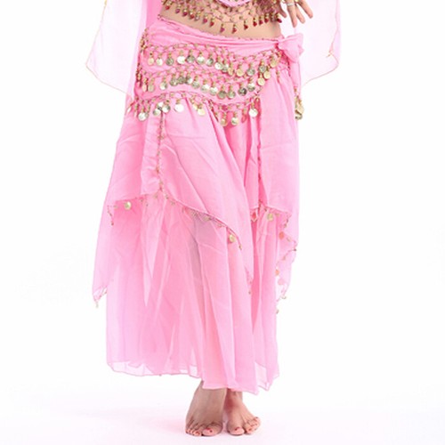 Conjunto de Disfraz de Danza del Vientre Sujetador Cinturón Top Falda Halloween Bollywood Carnaval Disfraz - Imagen 18 de 24
