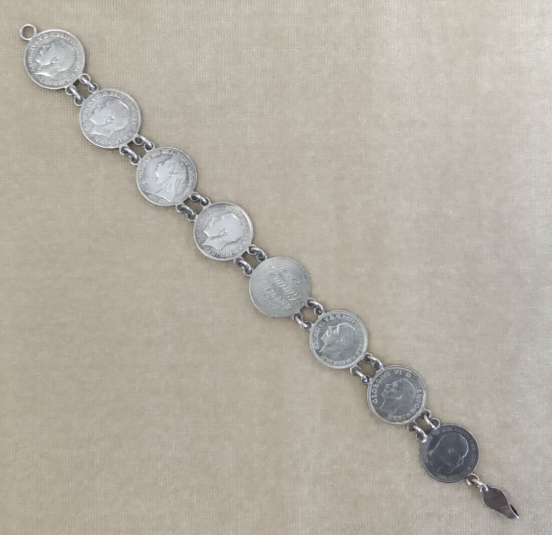 Unique Hand Engraved 1800's-1900's Silver Love Token 8-Coin