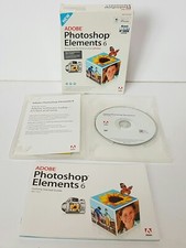Adobe Photoshop Elements 6 Mac 2008 Complete in Original Box Clean Disc