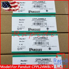2Set Panduit Mini CPP24WBLY modular patch panel, suitable for CAT6, 5E 24 port