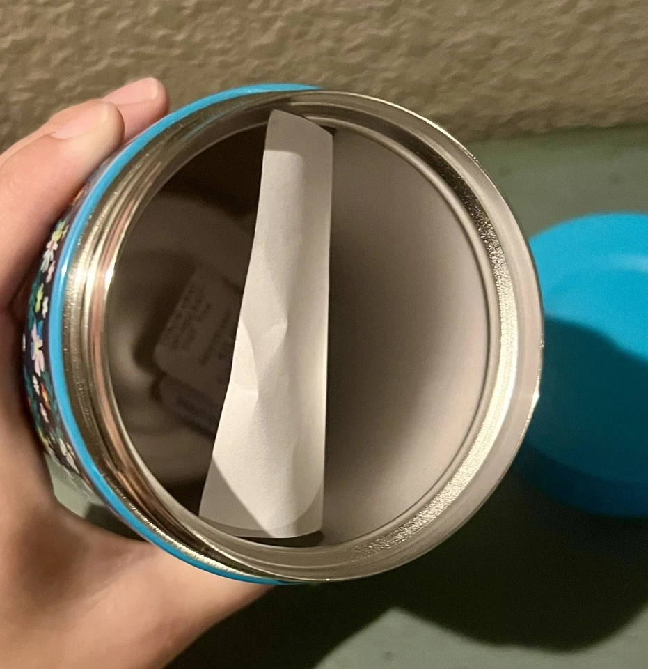 VERA BRADLEY CONTENEDOR DE ALMUERZO ROMÁNTICO PAISLEY TERMOS FRÍO Y CALIENTE NUEVO CON ETIQUETAS INOXIDABLE Foto 3 de 3