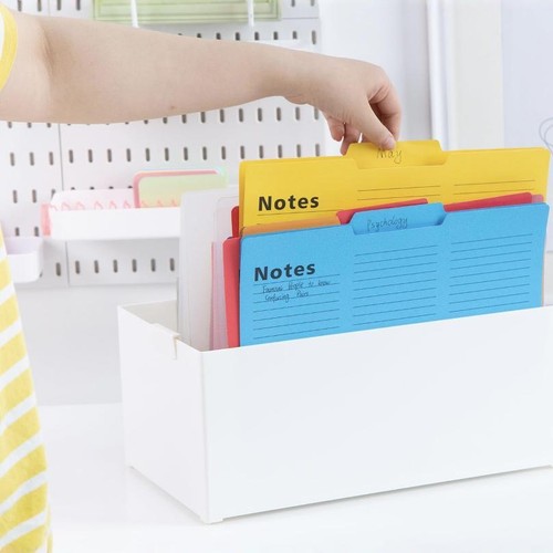 A4 Files Tabs Insert Folder Filing Cabinet Office Home Supply 16pcs/Set NEW UP - Picture 9 of 9
