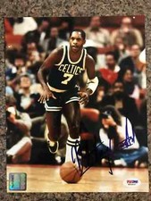 Nate "Tiny" Archibald Signed 8"x10" Boston Celtics Dribbling Photo - PSA/DNA