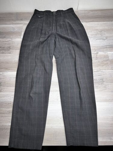 Vintage Lee Casuals Pants Plaid Size 10 Long Wome… - image 1