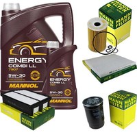 Mann Inspektionspaket 6L Mannol Energy Combi LL 5W-30 FüR KIA Sportage 1.7 Crdi