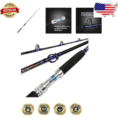 Travel-Friendly 1-Piece/2-Piece Trolling Rod - Perfect for Big Game Fishing