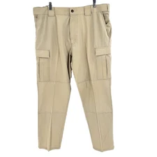 5.11 Tactical Taclite TDU Ripstop Cargo Pants Rugged Men's 2XL Beige Adj Waist