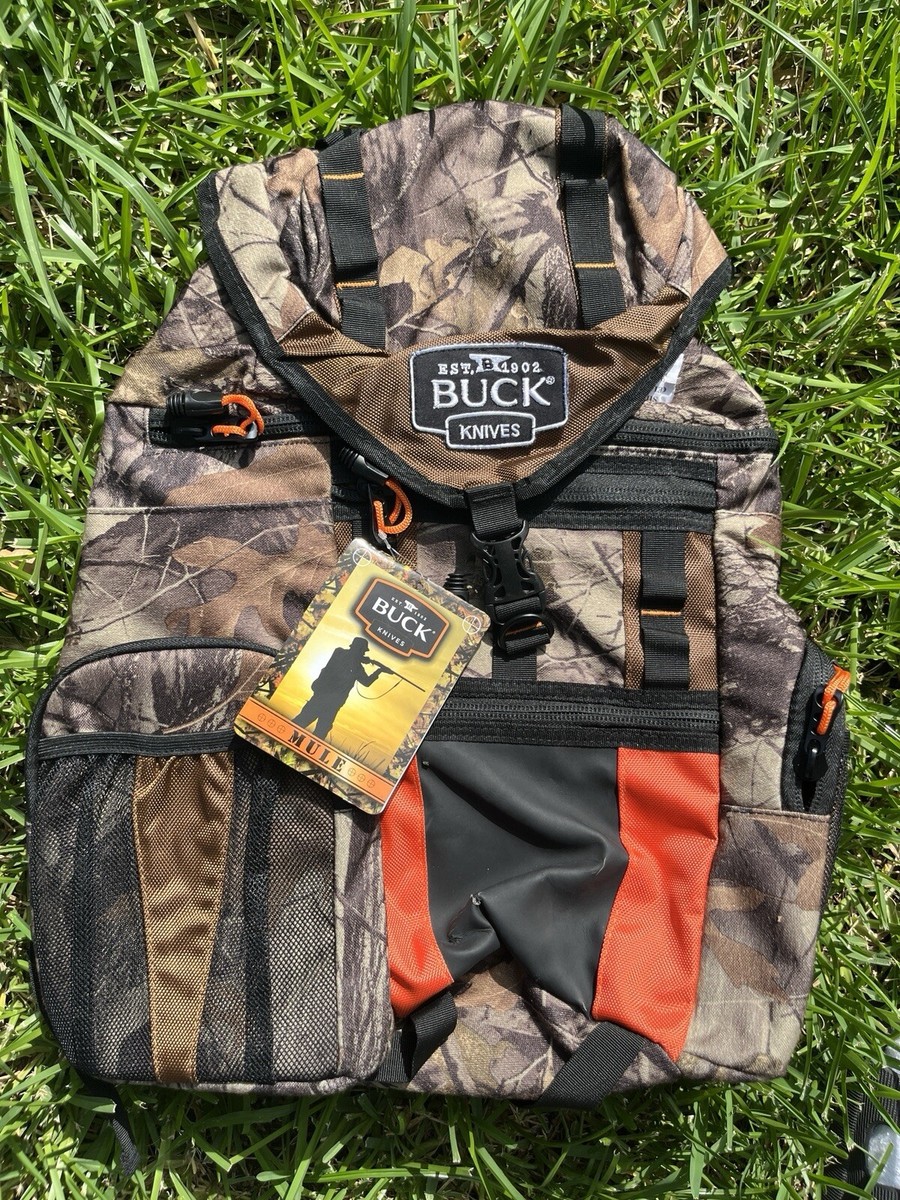 Buck Knives Mule Backpack Hunting, Fishing Camo BRAND NEW