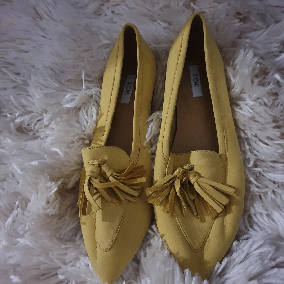 Mocassins femme en daim KIOMI Taille Royaume Uni 3 couleurs jaune