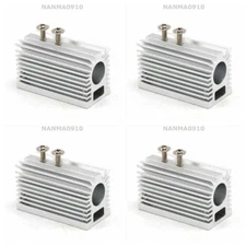4x Silver Cooling Heatsink Heat Sink Holder / Mount for 12mm Laser Diode Module 