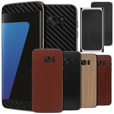 XAiOX® PREMIUM WOOD LEATHER CARBON SKIN SCHUTZHÜLLE FOLIE CASE BACK COVER NEU