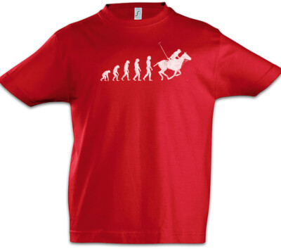 Polo Evolution Jungen T-Shirt Human Coach Trainer Fun Player Horse Spieler