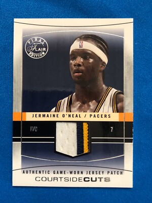 2003-04 Flair Final Edition Courtside Cuts Jermaine O'Neal Jersey 3Color 4/61