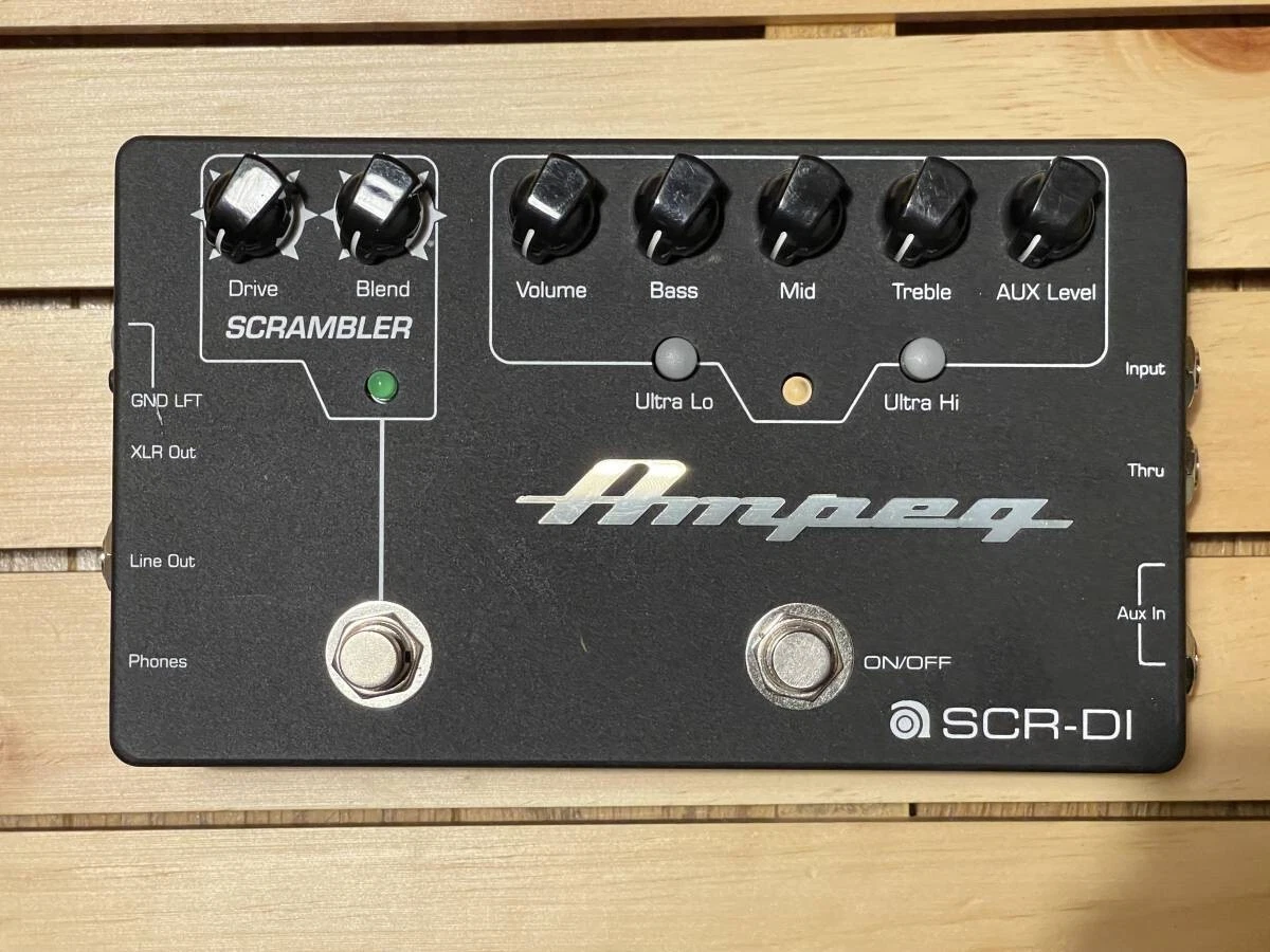 Ampeg SCR-DI Preamp Scrambler Overdrive For Electric Guitar