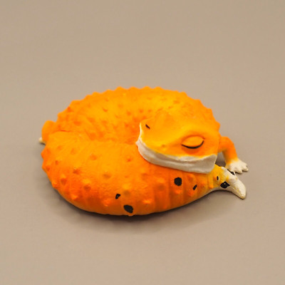 Mandarine Leopard Gecko Good Night Serie Mini Figur Kapsel Spielzeug Japan Z194