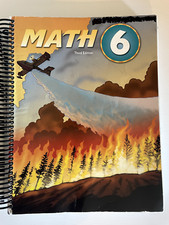 BJU Press Math 6, 3rd edition, student workte...