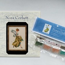Ivy Beaded Cross Stitch Chart and Embellishment Pack NC108 by Nora Corbett