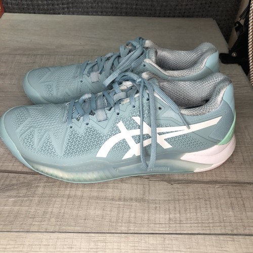 ASICS GEL-Resolution 8- Teal Tennis Sneakers Size 9 - Picture 5 of 8