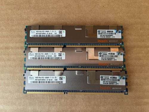 HYNIX 16 GB 4RX4 PC3-85000R DIMM RAM HMT42GR7AMR4C-G7 UC4-4(2) - Picture 3 of 4