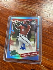 2023 Donruss Optic Rated Prospects Signatures Carolina Blue SN16/35 RPS-JR