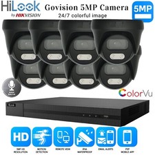 HIKVISION CCTV SYSTEM 5MP AUDIO MIC CAMERA ColorVU SECURITY KIT Mobile bundle UK