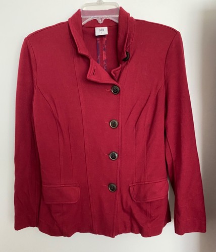 Cabi Dark Red Ava Pant Suit with Blazer Jacket size 4/6 - Picture 4 of 14