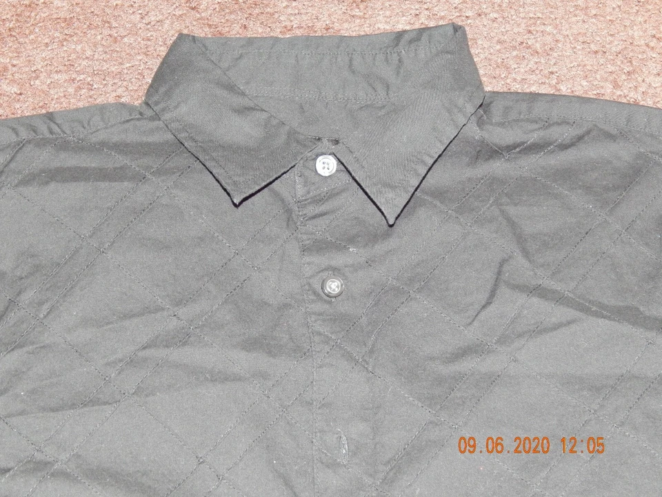 CAMISA DE VESTIR HOMBRE MANGA LARGA ABOTONADA TALLA MED DISEÑO DIAMANTE NEGRO Foto 4 de 4