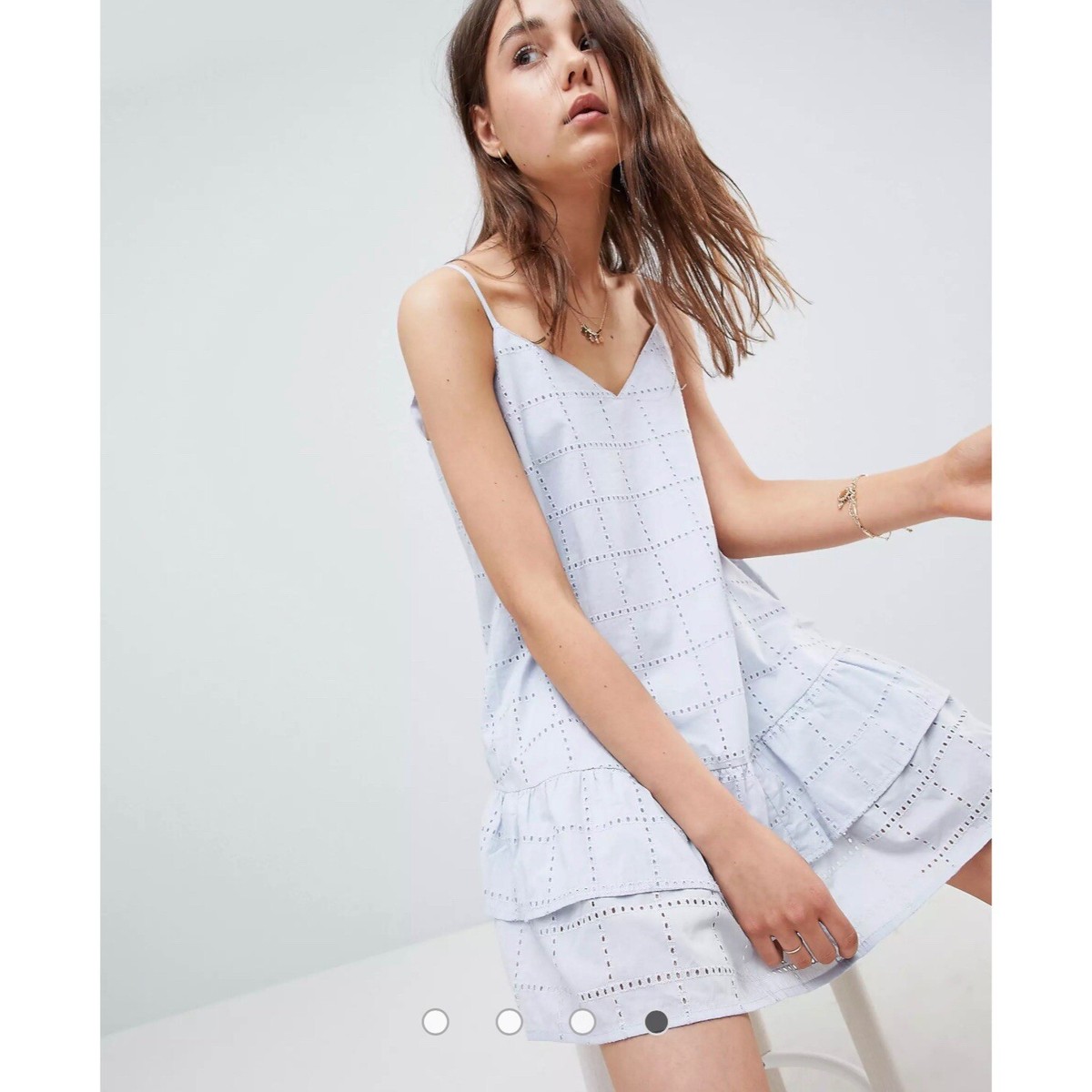 blue ruffle dress asos Baby Blue Sequin Racerback Maxi Dress – SimplicityDX main image 0