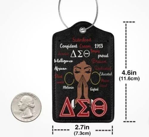 Delta Sorority Luggage Tags Set Of 2. New - Bild 3 von 7